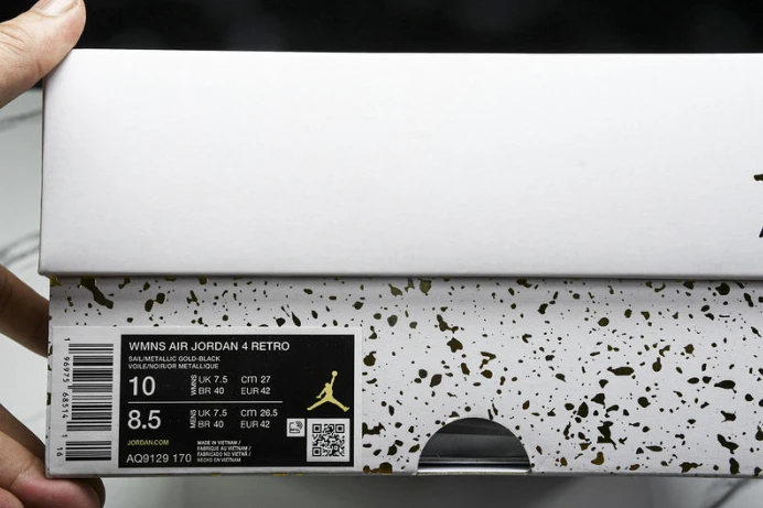 GoAnywhere Jordan 4 Retro Metallic Gold AQ9129- 541