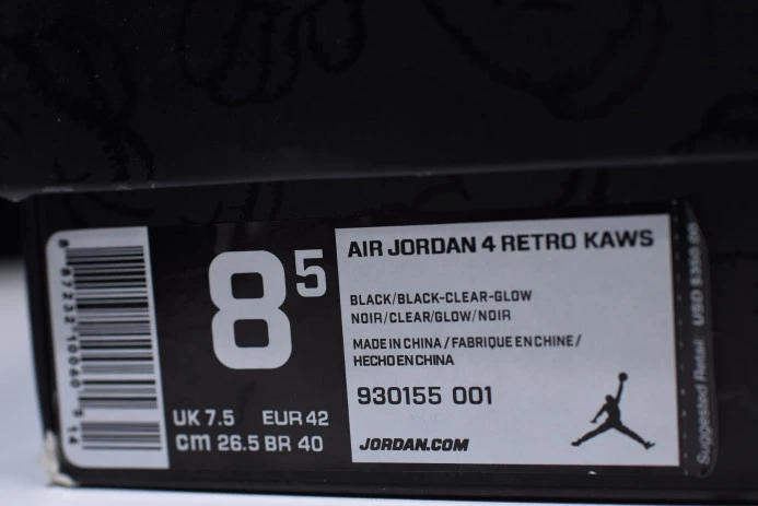 GoAnywhere nike air jordan 4 retro kaws black 930155- 1838