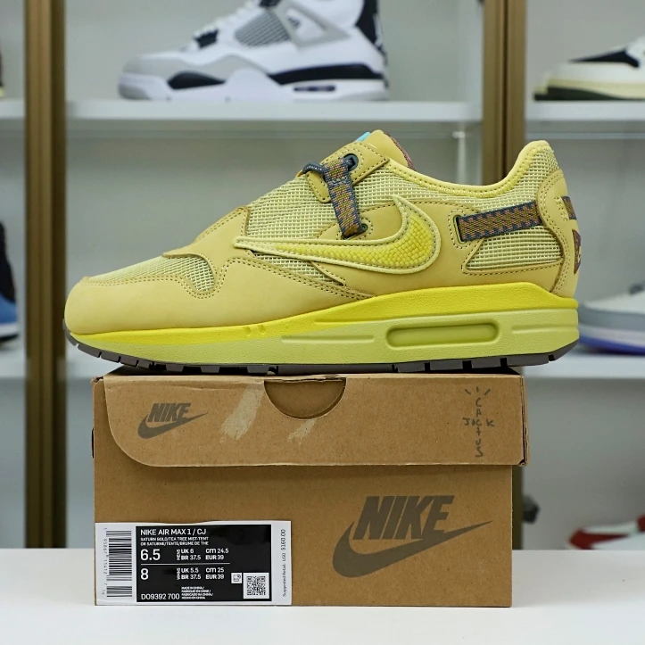 GoodFit Kimikick TRAVIS SCOTT X NIKE AIR MAX 1 WHEAT DO9392- 3478