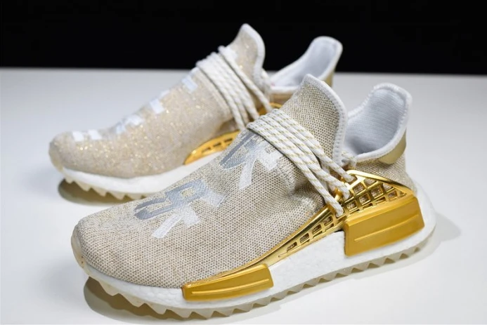 GoodFit Pharrell adidas NMD Hu China Gold HAPPY F 411