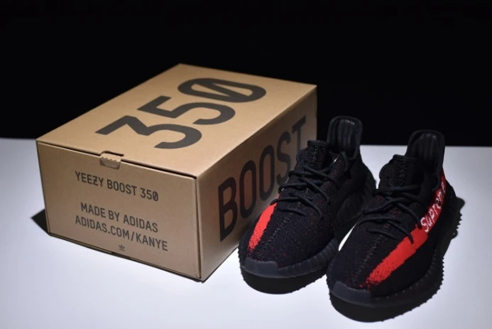 GoodFit ad*s Sup*e yeezy boost 350 v2 black and red 253