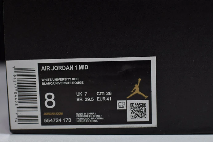 GoodFit air jordan 1 mid chicago 554724- 1220