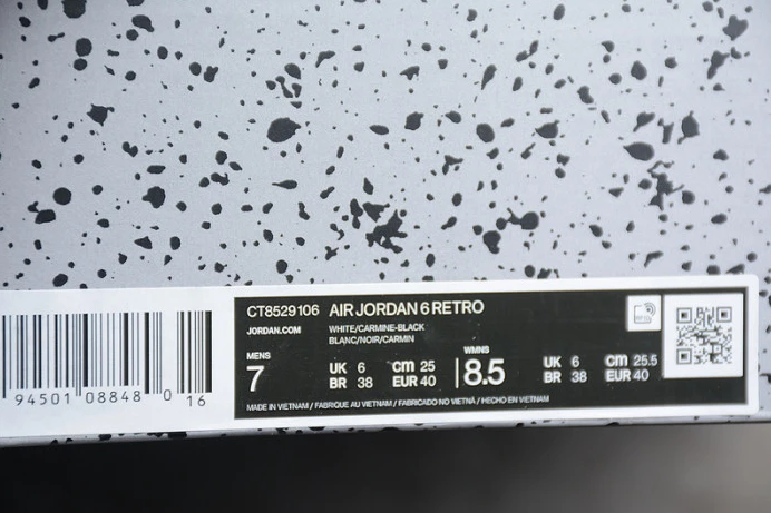 GoodFit air jordan 6 retro "carmine" （2021）ct8529- 1552