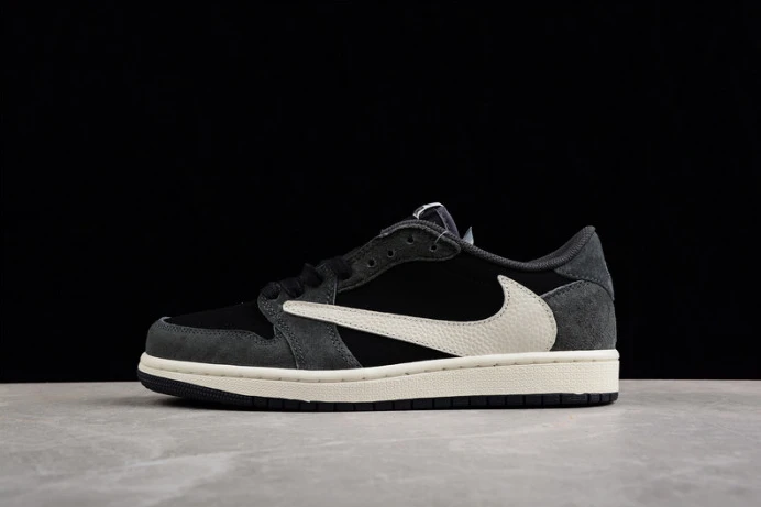 GoodFit travis scott x air jordan 1 low og “black phantom” dm7866- 1646