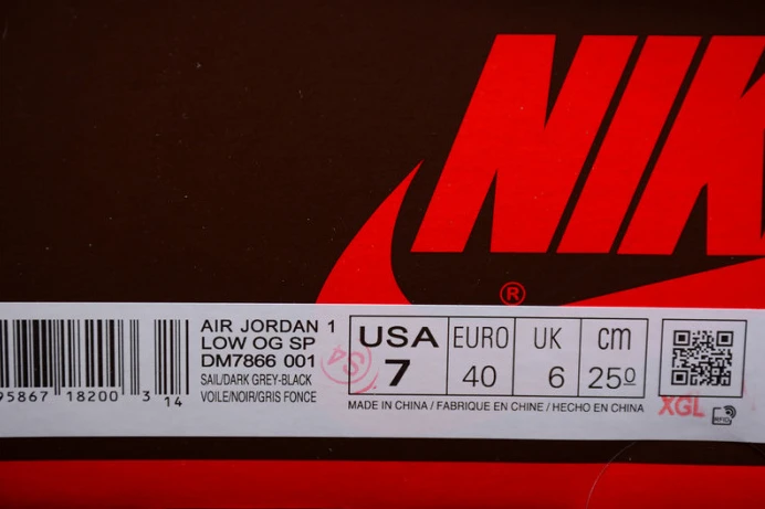 GoodFit travis scott x air jordan 1 low og “black phantom” dm7866- 1646