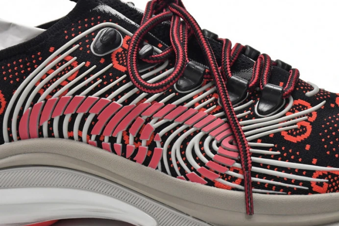 Gucc Run Sneakers Black Red SmartChoice 2889