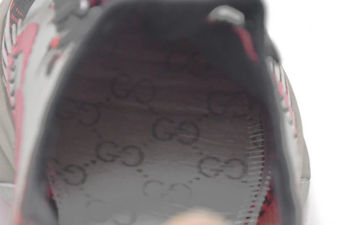 Gucc Run Sneakers Black Red SmartChoice 2889