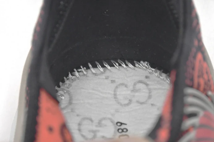 Gucc Run Sneakers Black Red SmartChoice 2889