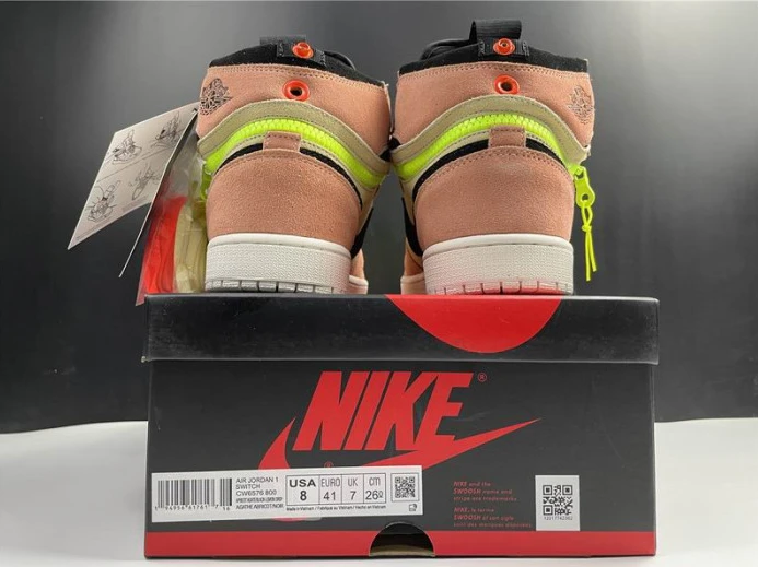 HighQuality Air Jordan 1 High Switch Peach CW6576- 820