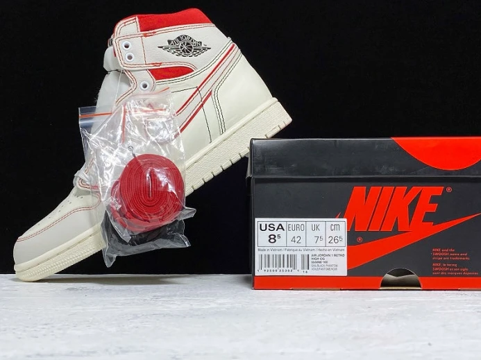 HighQuality Air Jordan 1 Retro High OG "Phantom" Gym Red 555088- 897