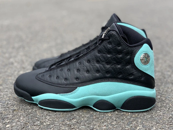 HighQuality Air Jordan 13 Retro Black Island Green 414571- 1145