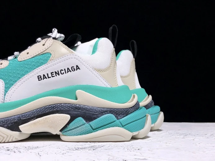 HighQuality Balencaiga Triple S White Grey Turquoise (W) 524039 W09OH 2538