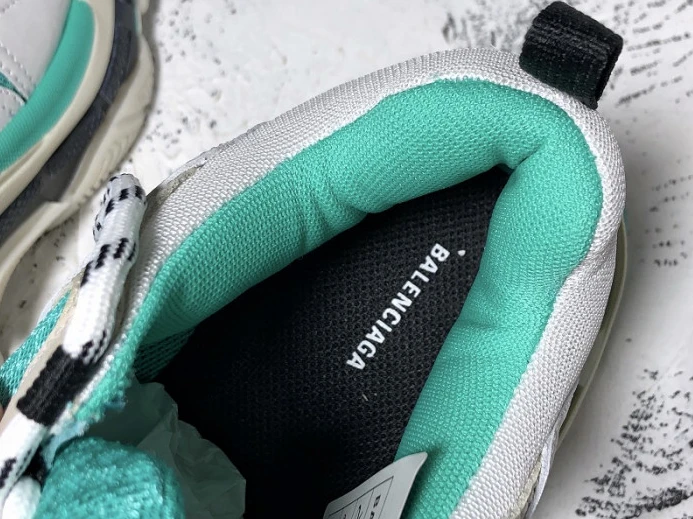 HighQuality Balencaiga Triple S White Grey Turquoise (W) 524039 W09OH 2538