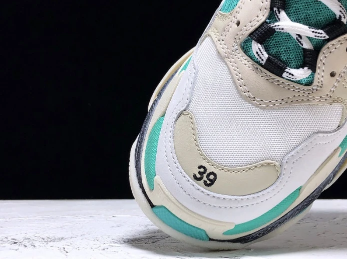 HighQuality Balencaiga Triple S White Grey Turquoise (W) 524039 W09OH 2538