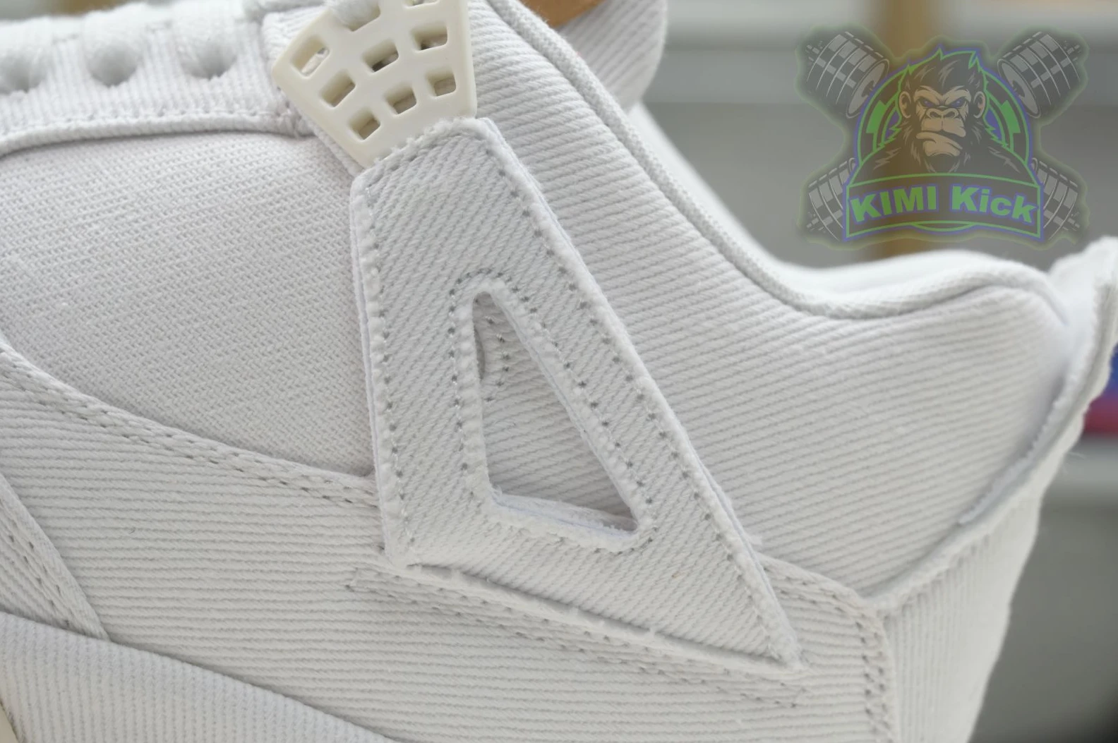 HighQuality Kimikick Jordan Air Jordan 4 levis white (levis tag) 1864
