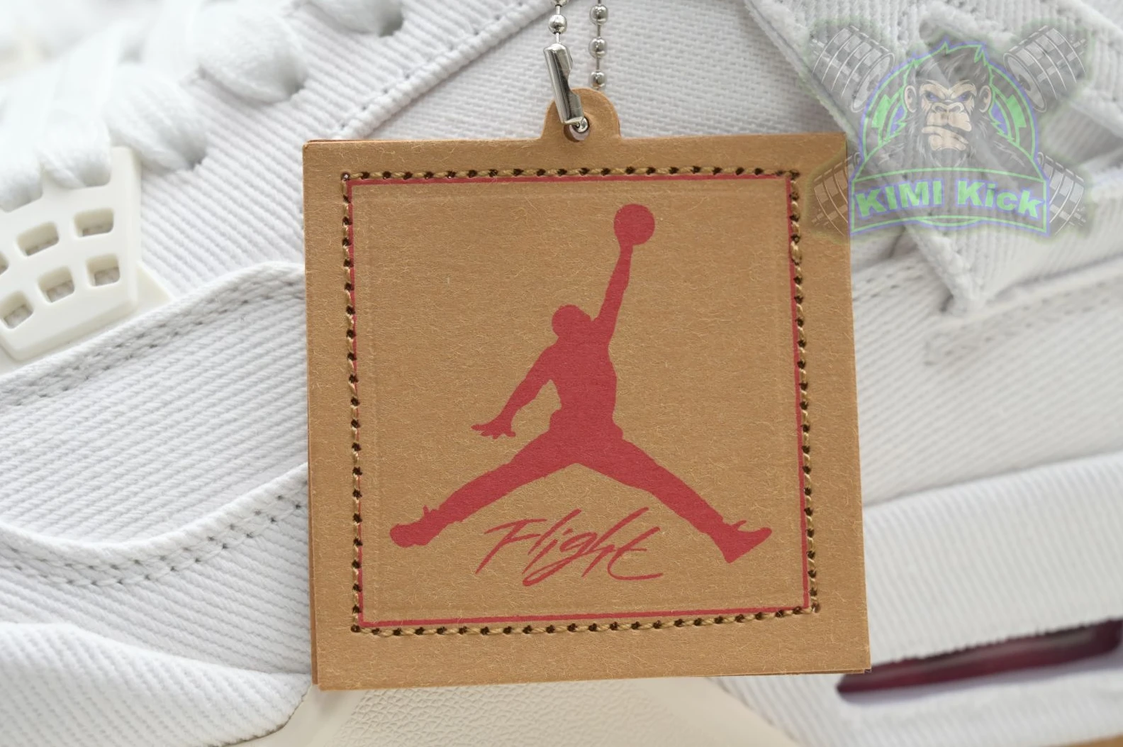 HighQuality Kimikick Jordan Air Jordan 4 levis white (levis tag) 1864