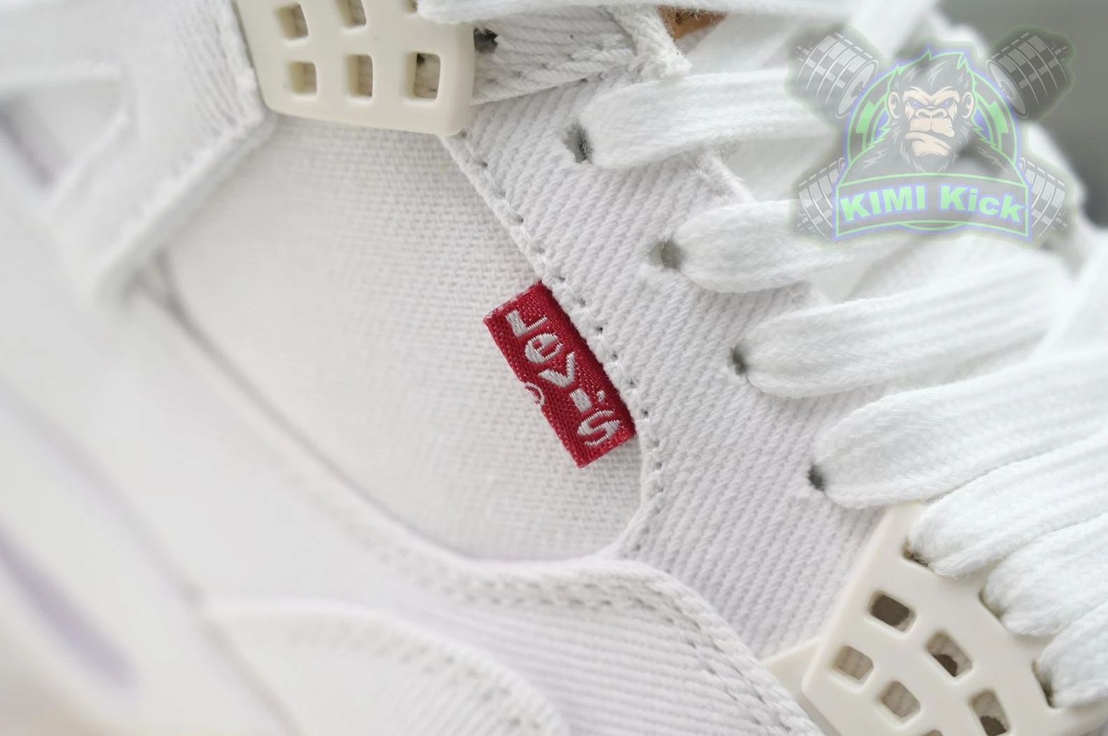 HighQuality Kimikick Jordan Air Jordan 4 levis white (levis tag) 1864