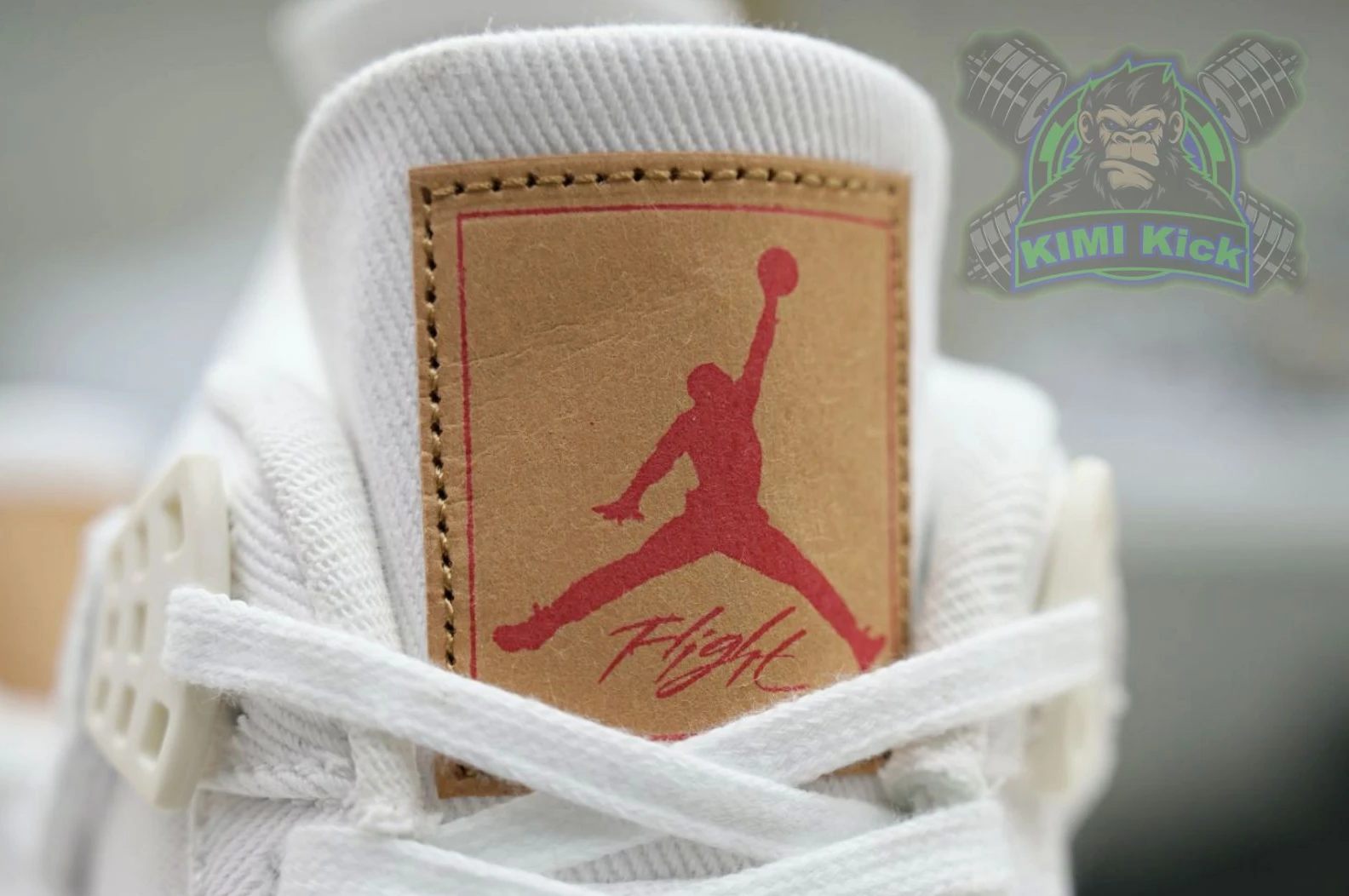 HighQuality Kimikick Jordan Air Jordan 4 levis white (levis tag) 1864