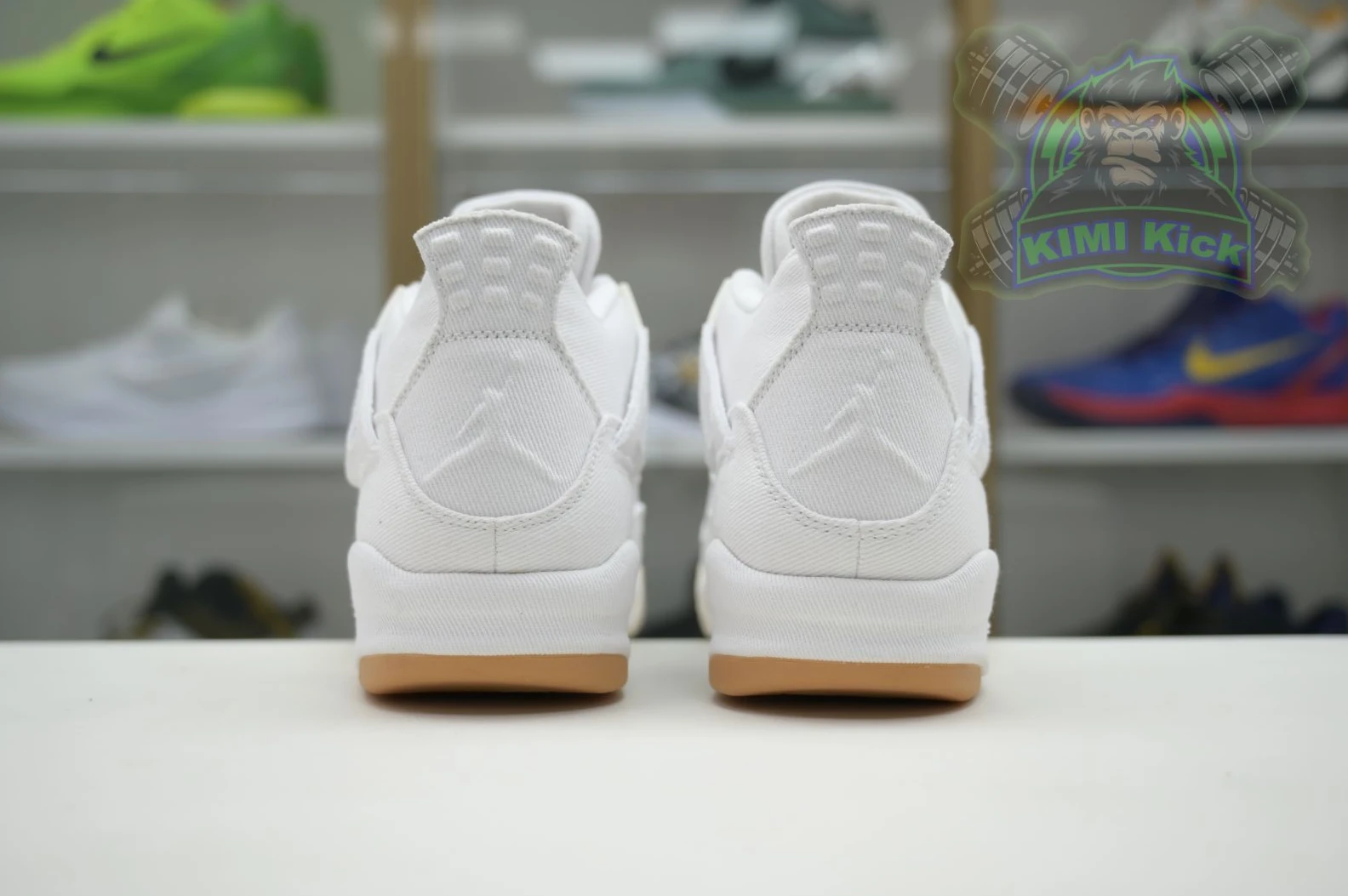 HighQuality Kimikick Jordan Air Jordan 4 levis white (levis tag) 1864