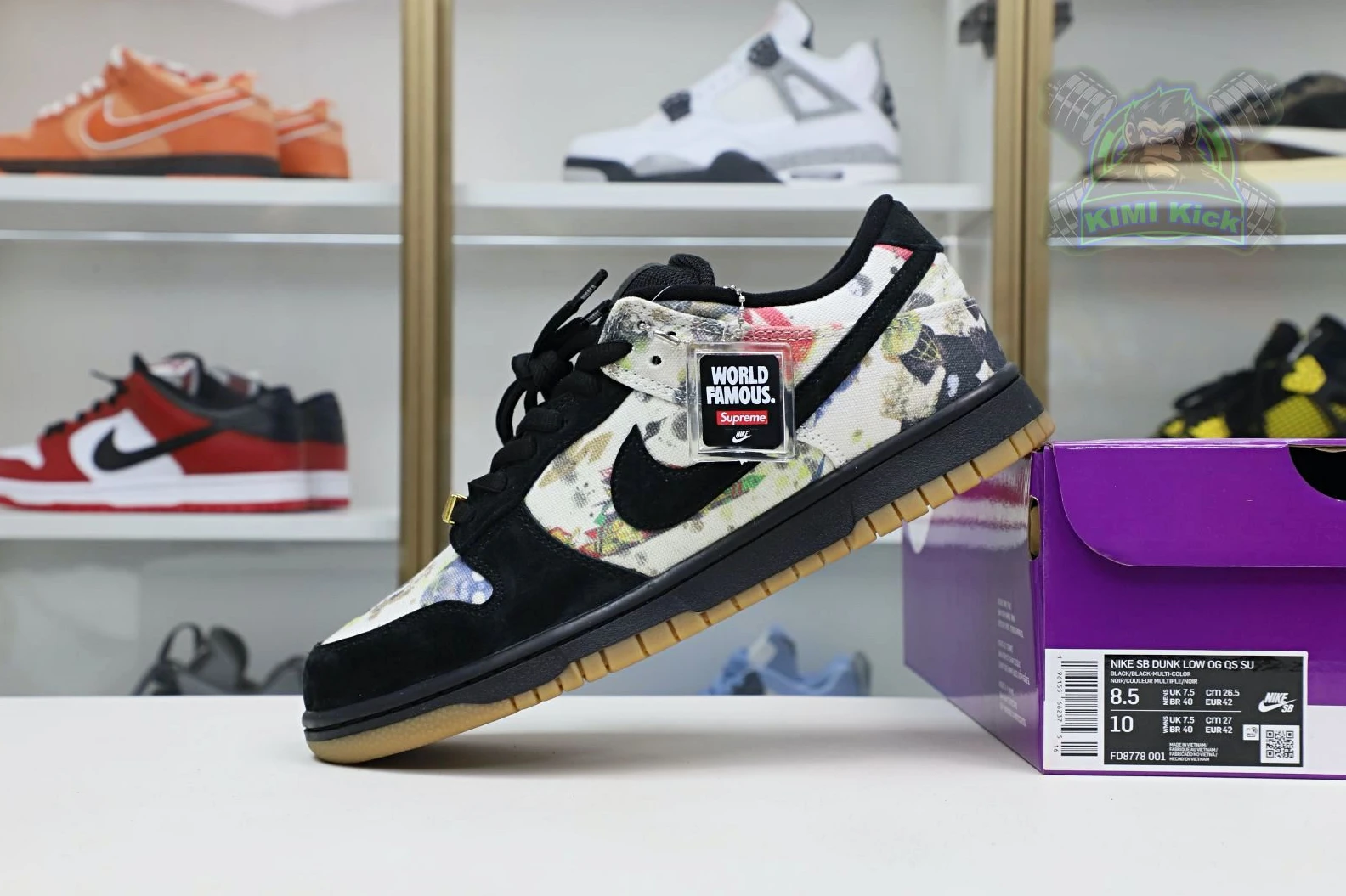 HighQuality Kimikick Supreme xNike SB DunkLow 3464