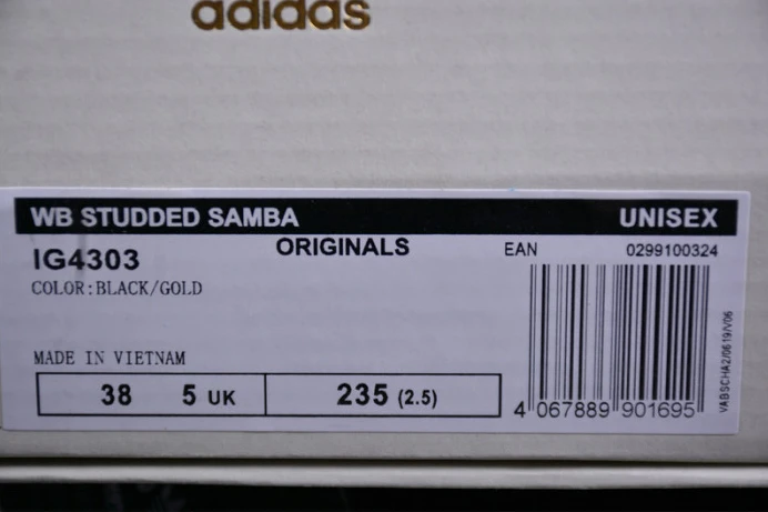 HighQuality ad*s samba wales bonner studded pack black ig 289
