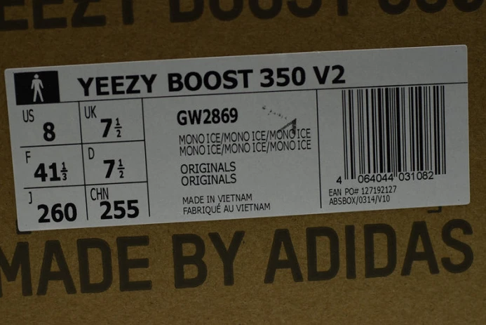 HighQuality ad*s yeezy boost 350 v2 mono ice gw 124
