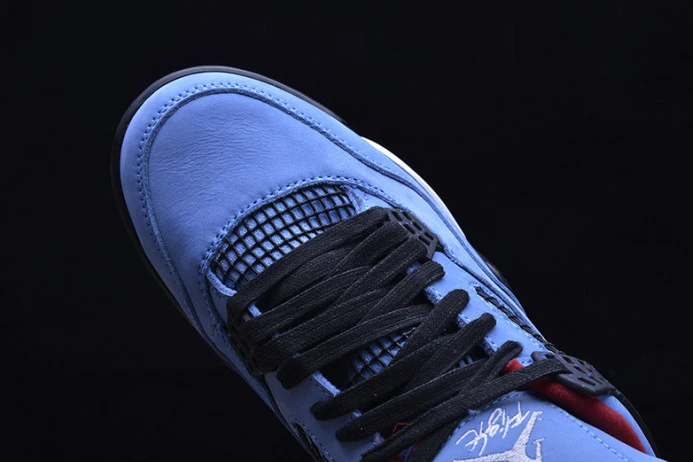 HighQuality travis scott x air jordan 4 “houston oilers” university blue 308497- 1179