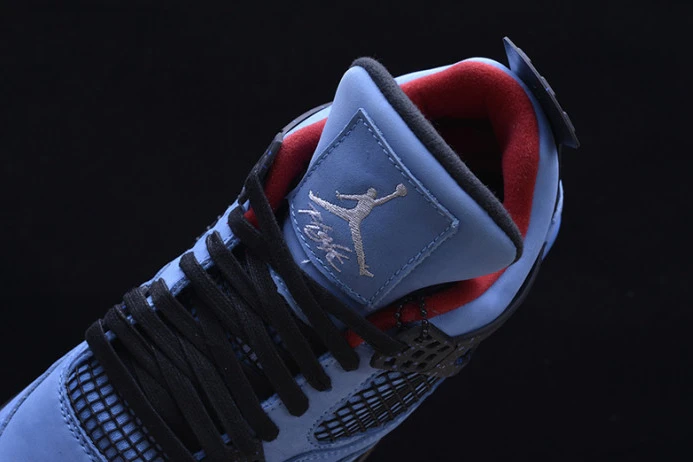 HighQuality travis scott x air jordan 4 “houston oilers” university blue 308497- 1179