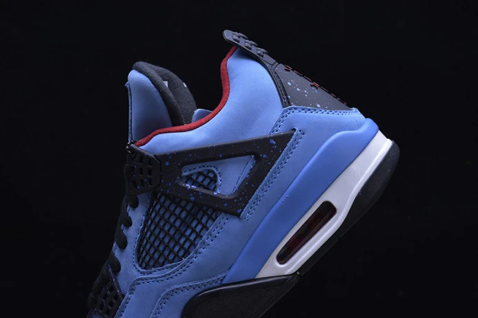 HighQuality travis scott x air jordan 4 “houston oilers” university blue 308497- 1179