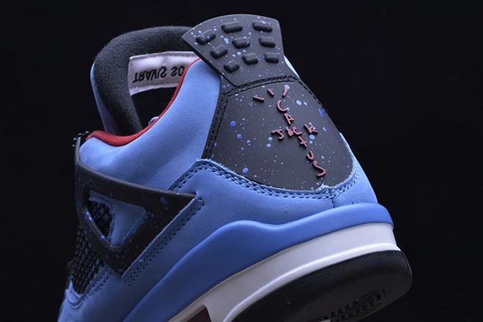 HighQuality travis scott x air jordan 4 “houston oilers” university blue 308497- 1179