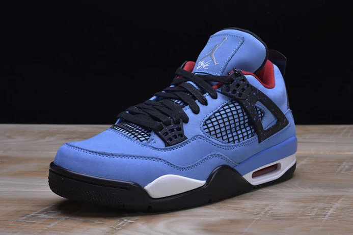 HighQuality travis scott x air jordan 4 “houston oilers” university blue 308497- 1179