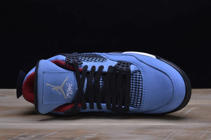 HighQuality travis scott x air jordan 4 “houston oilers” university blue 308497- 1179