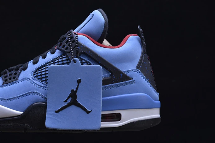 HighQuality travis scott x air jordan 4 “houston oilers” university blue 308497- 1179