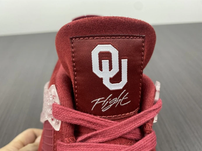 Jordan 4 Retro Oklahoma Sooners PE AJ4- Popular 1016