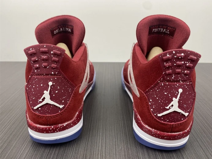 Jordan 4 Retro Oklahoma Sooners PE AJ4- Popular 1016