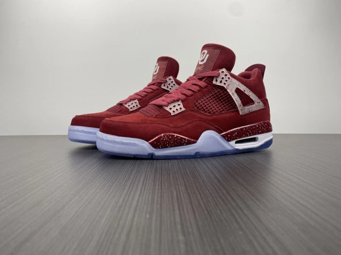 Jordan 4 Retro Oklahoma Sooners PE AJ4- Popular 1016