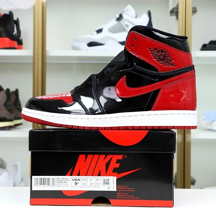 Kimikick AIR JORDAN 1 HIGH OG BRED PATENT DailyWear 2029