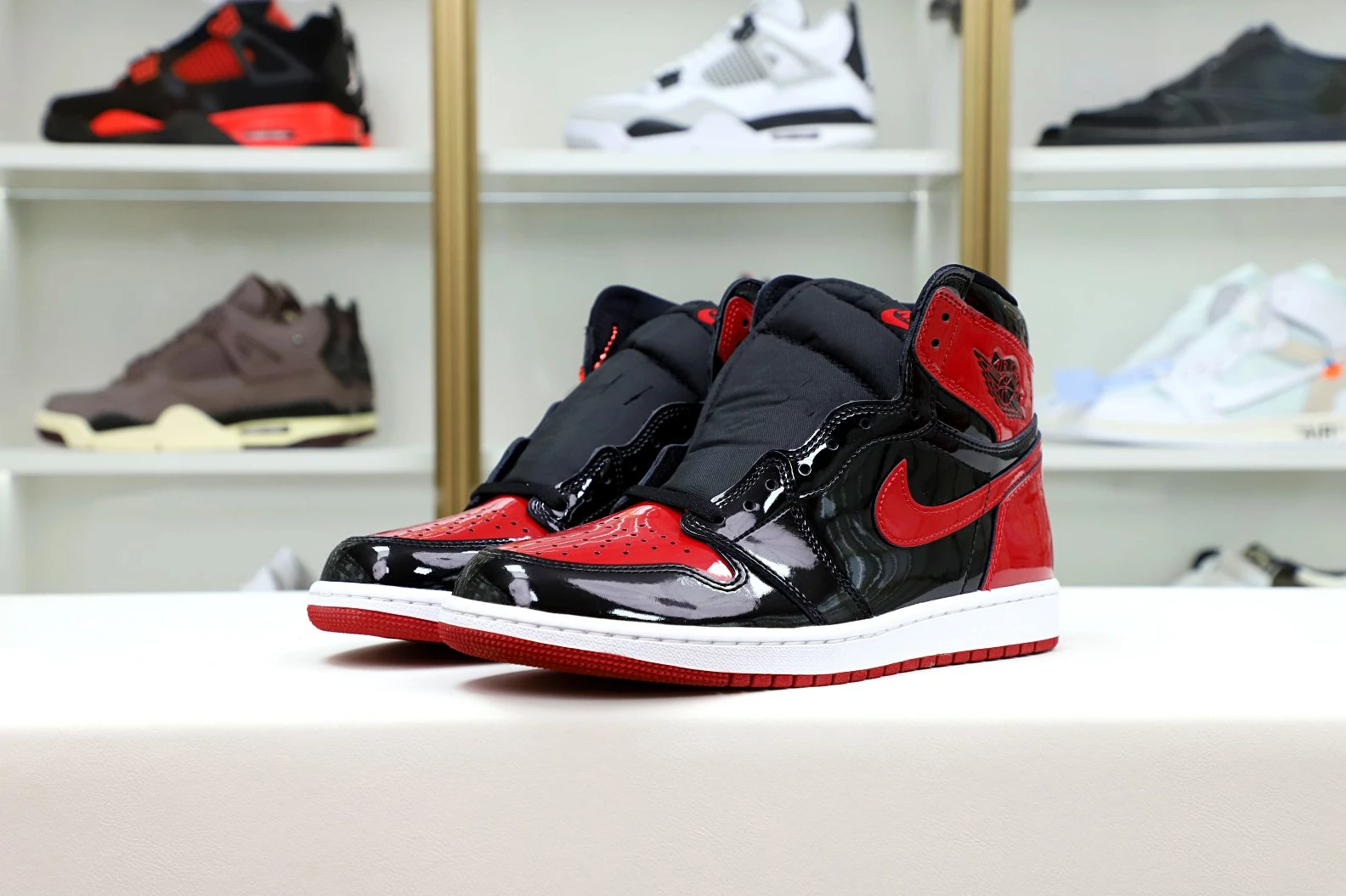 Kimikick AIR JORDAN 1 HIGH OG BRED PATENT DailyWear 2029