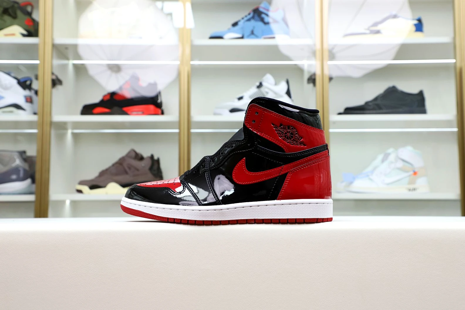 Kimikick AIR JORDAN 1 HIGH OG BRED PATENT DailyWear 2029