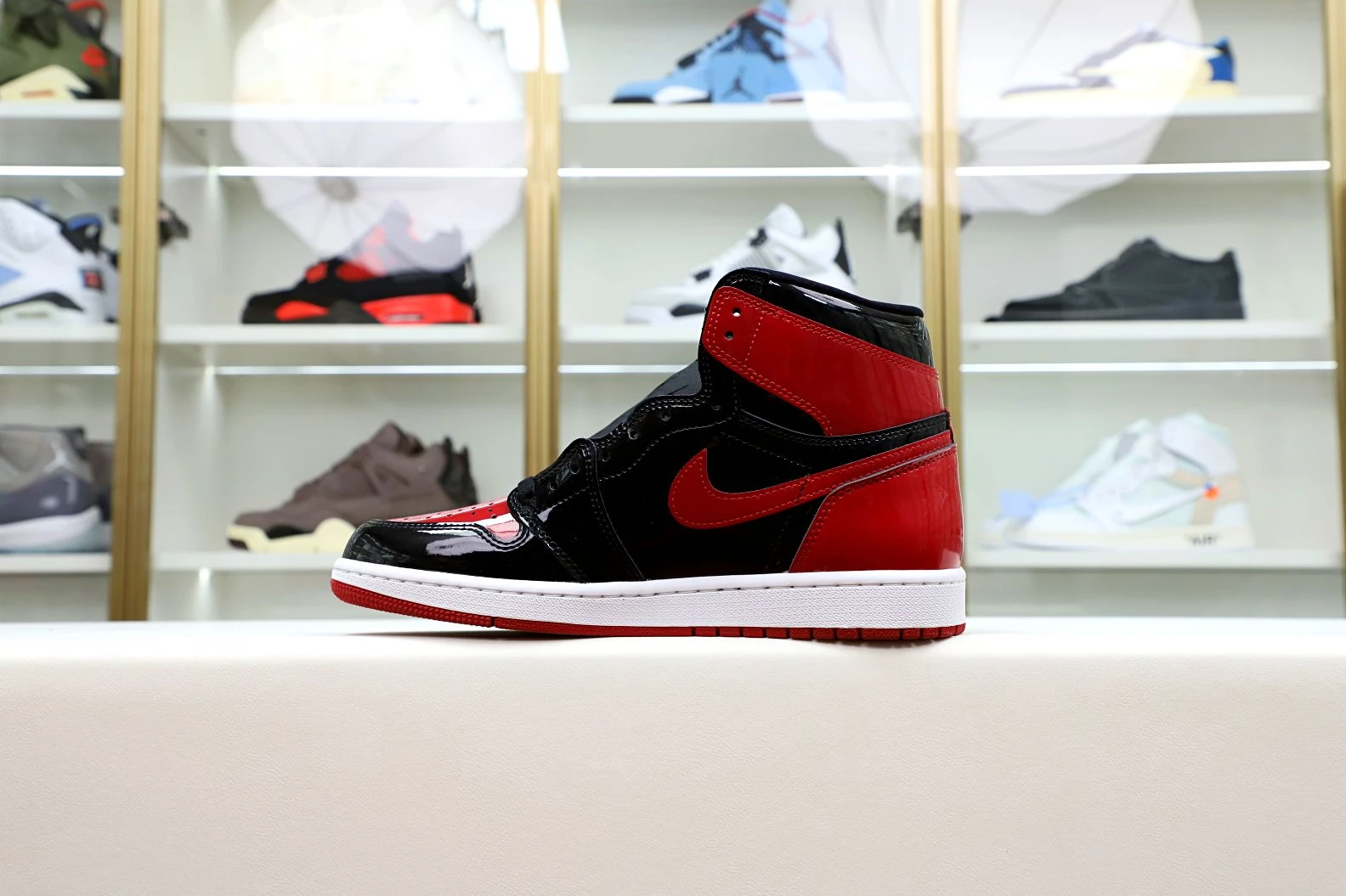 Kimikick AIR JORDAN 1 HIGH OG BRED PATENT DailyWear 2029