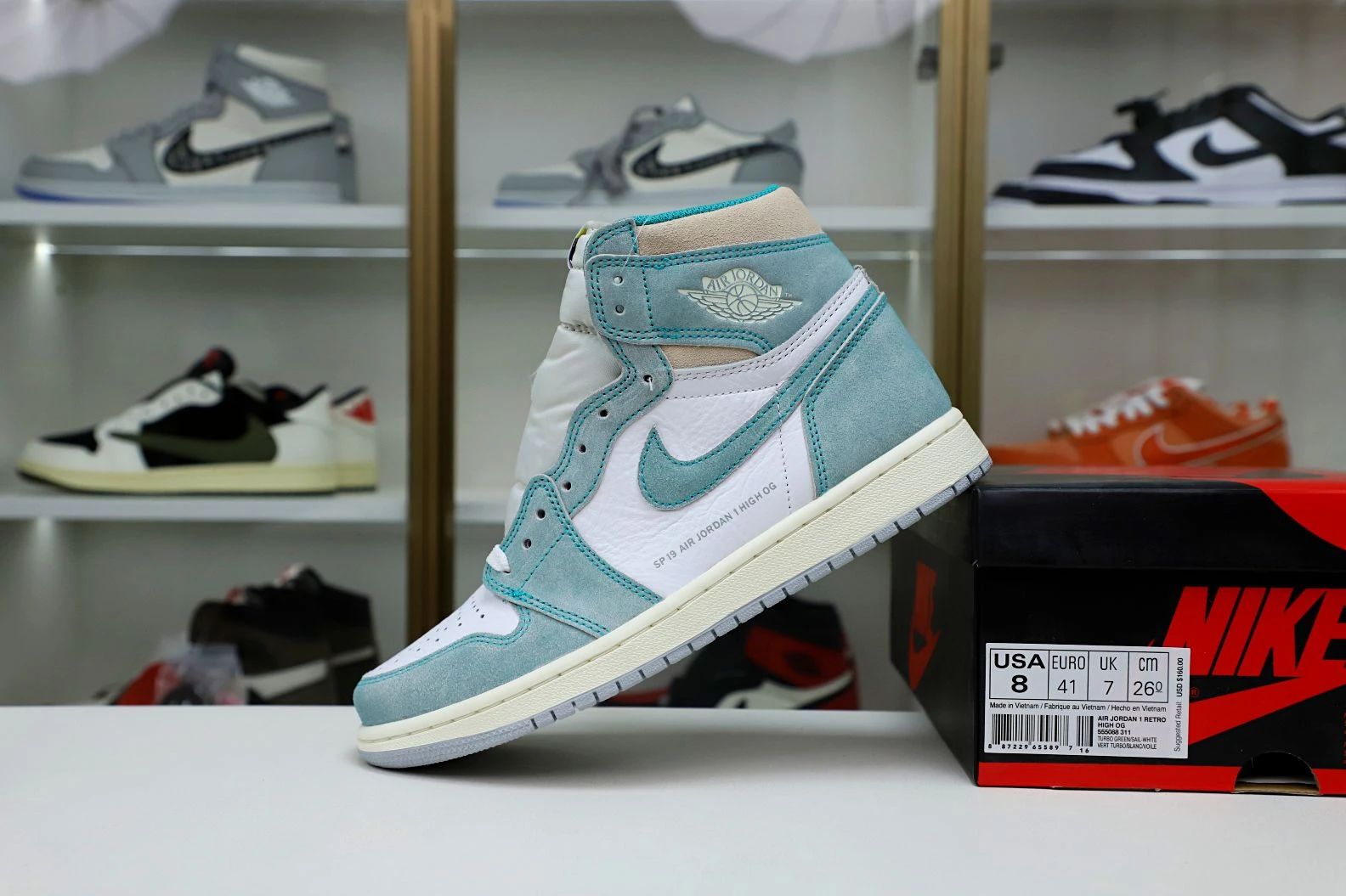 Kimikick AIR JORDAN 1 RETRO HIGH OG 'TURBO GREEN' HighQuality 1986