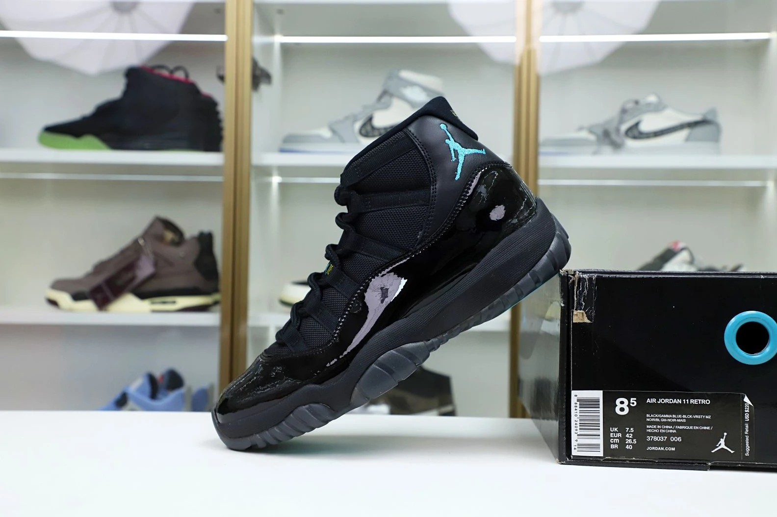 Kimikick AIR JORDAN 11 RETRO GAMMA BLUE NewStyle 1947
