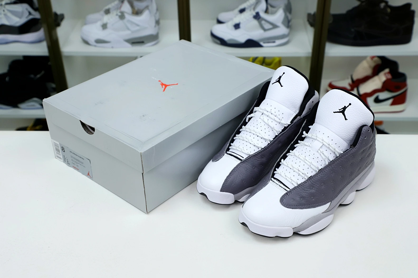 Kimikick AIR JORDAN 13 RETRO 'ATMOSPHERE GREY' -414571- Trendy 1929