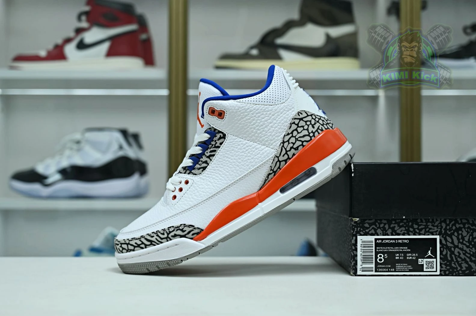 Kimikick AIR JORDAN 3 RETRO 'KNICKS' SportInspired 1901