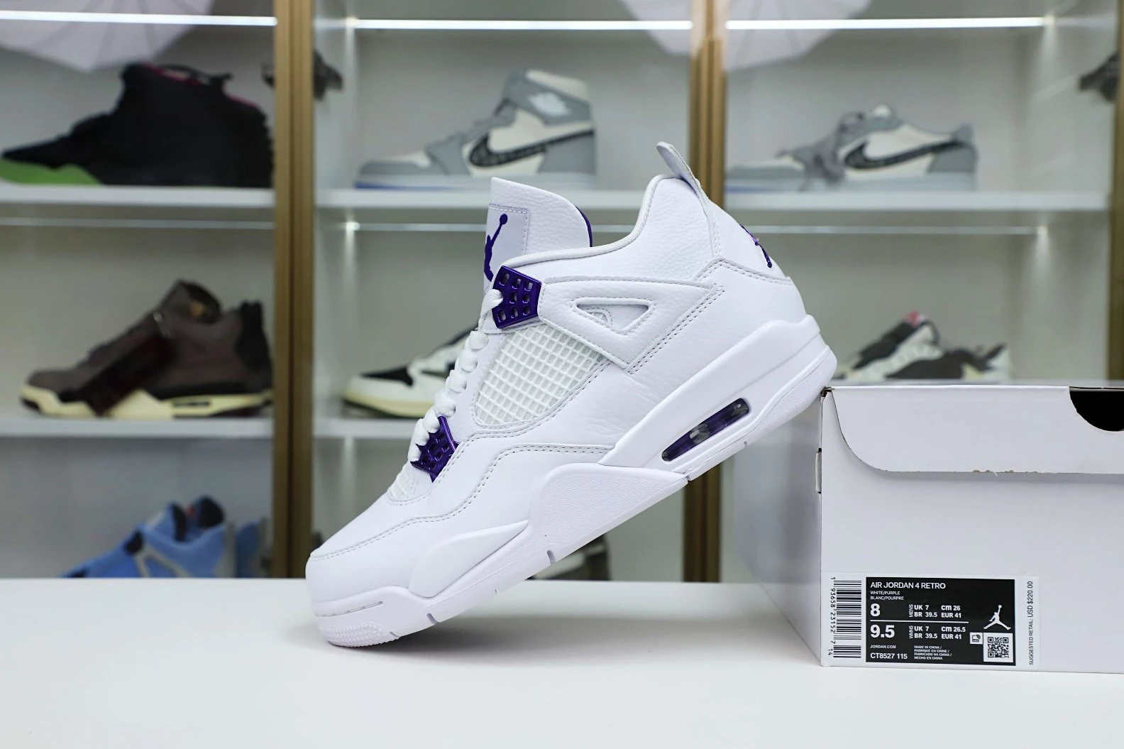 Kimikick AIR JORDAN 4 PURPLE METALLIC Affordable 1977