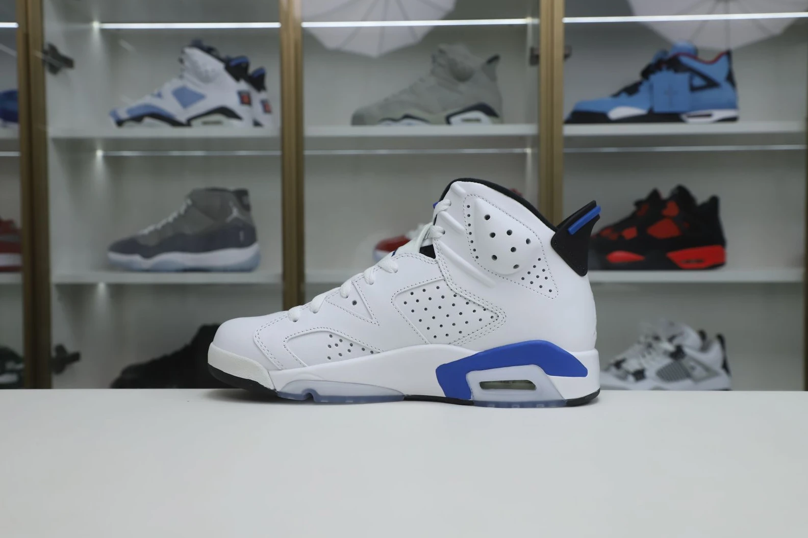 Kimikick AIR JORDAN 6 RETRO SPORT BLUE HighQuality 1997