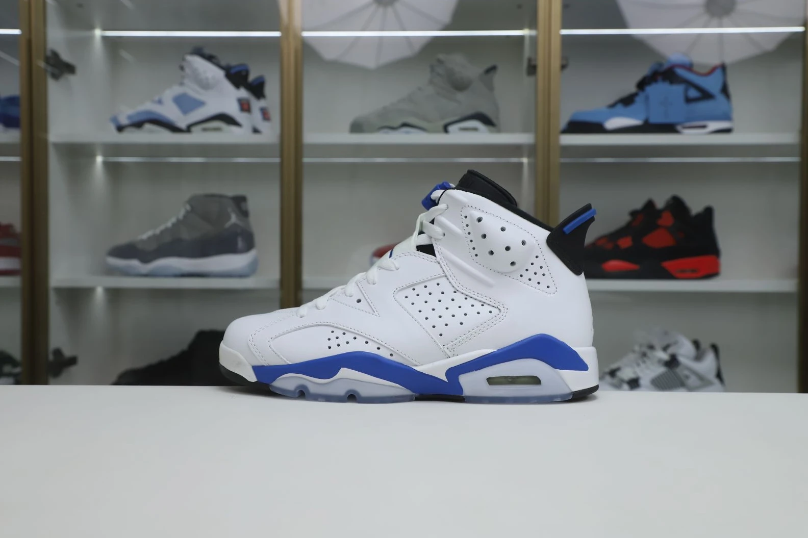 Kimikick AIR JORDAN 6 RETRO SPORT BLUE HighQuality 1997