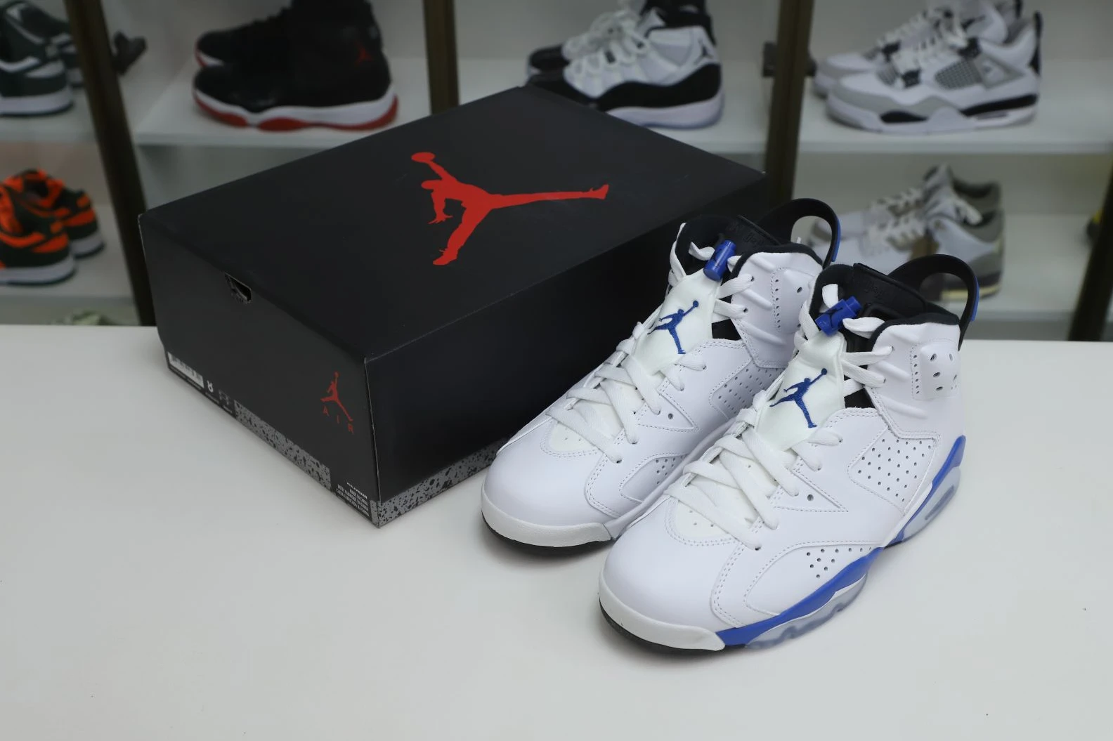 Kimikick AIR JORDAN 6 RETRO SPORT BLUE HighQuality 1997