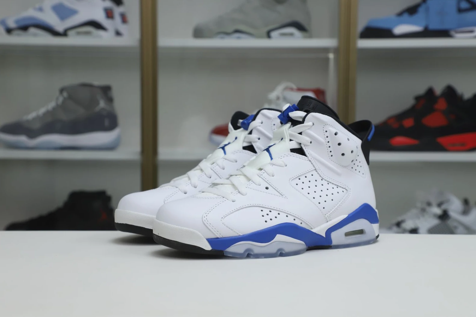 Kimikick AIR JORDAN 6 RETRO SPORT BLUE HighQuality 1997