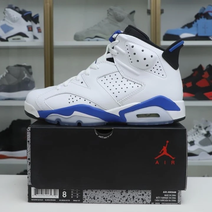 Kimikick AIR JORDAN 6 RETRO SPORT BLUE HighQuality 1997
